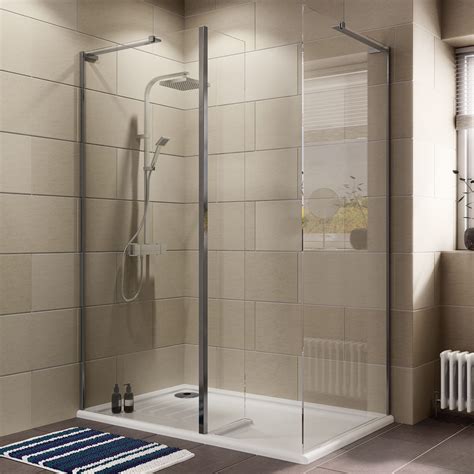 rectangular walk in shower enclosure